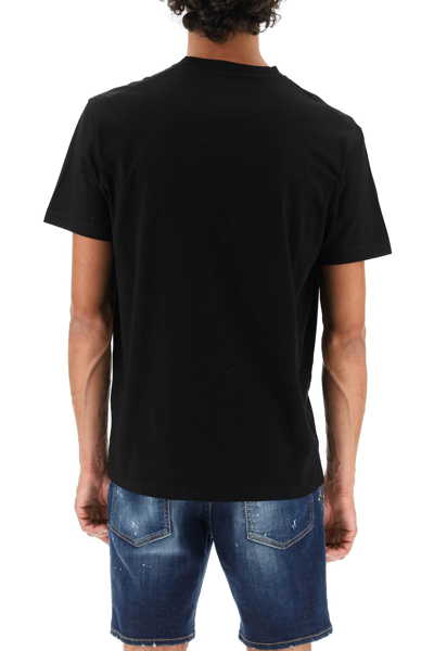 Shop Dsquared2 Icon Splatter Logo T-shirt In Black