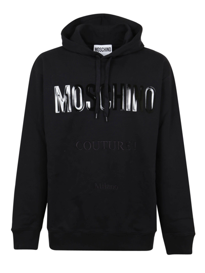 Shop Moschino Men's  Black Other Materials Sweatshirt
