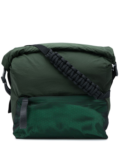 Shop Bottega Veneta Men's  Green Synthetic Fibers Travel Bag