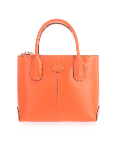 Shop Tod's Women's  Orange Leather Handbag
