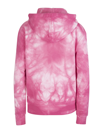 Shop Paco Rabanne Woman Lose Yourself Hoodie With Pink Tie Dye Motif In Rose