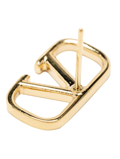Shop Valentino Vlogo Signature Earrings In Gold