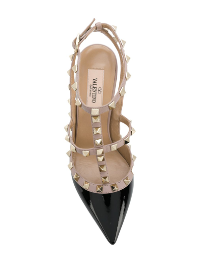 Shop Valentino Rockstud Leather Pumps