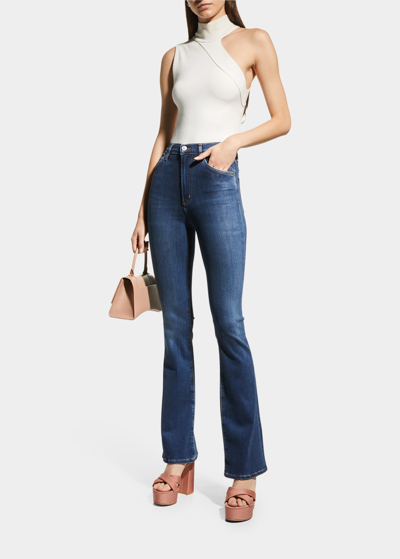 Shop Citizens Of Humanity Lilah Slim High-rise Bootcut Jeans In Morella