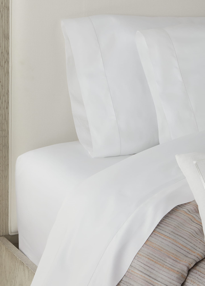 Shop Sferra Fiona Standard Pillow Case, 22" X 33" In White