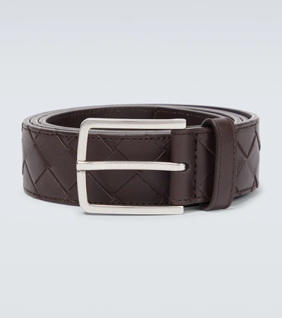 Bottega Veneta Intrecciato Weave Wide Waist Belt - Brown Belts, Accessories  - BOT210344
