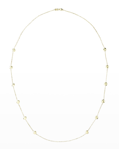 Shop Ippolita Long Hammered Pinball Layering Necklace In 18k Gold In Yellow Gold
