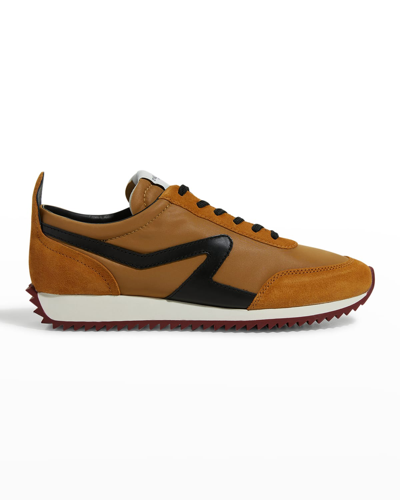 Shop Rag & Bone Retro Recycled Runner Sneakers In Mustard