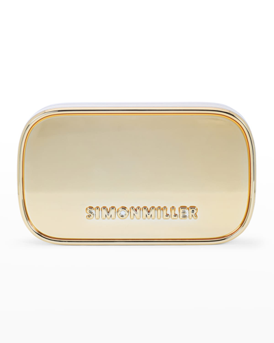 Shop Simon Miller Pill Logo Plastic Clutch Bag In Star Gold