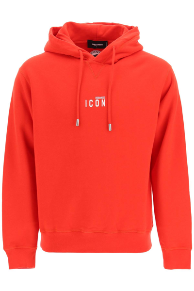 Dsquared2 Hoodie With Mini Icon Logo In Red | ModeSens
