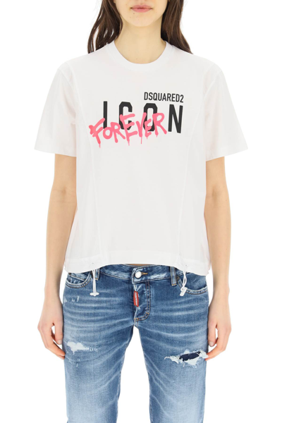 Shop Dsquared2 Icon Forever T-shirt In White