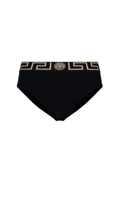 Shop Versace Greek Edge Briefs