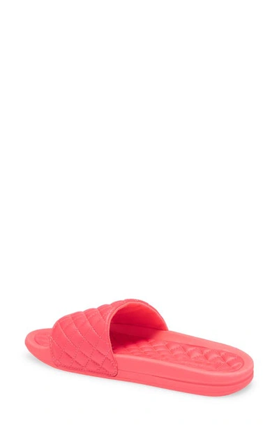 Shop Apl Athletic Propulsion Labs Lusso Quilted Slide Sandal In Magenta