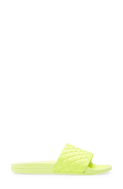 Shop Apl Athletic Propulsion Labs Lusso Quilted Slide Sandal In Bright Citrus