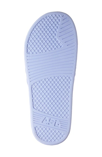 Shop Apl Athletic Propulsion Labs Lusso Quilted Slide Sandal In Bellflower