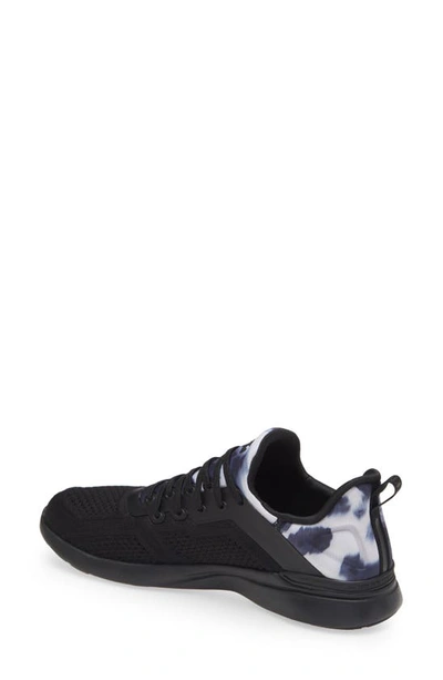 Shop Apl Athletic Propulsion Labs Techloom Tracer Knit Training Shoe In Black / White / Tie Dye