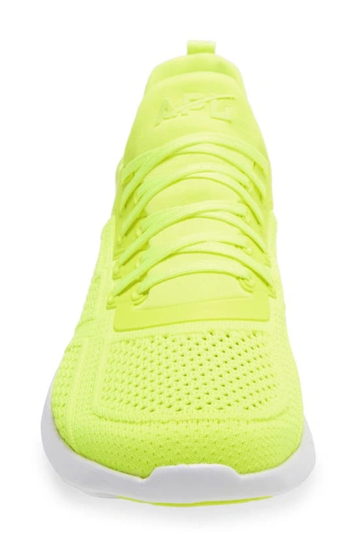 Shop Apl Athletic Propulsion Labs Techloom Tracer Knit Training Shoe In Yellow/ White