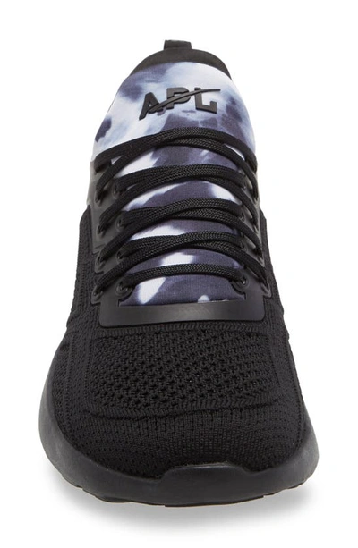 Shop Apl Athletic Propulsion Labs Techloom Tracer Knit Training Shoe In Black / White / Tie Dye