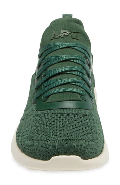Shop Apl Athletic Propulsion Labs Techloom Tracer Knit Training Shoe In Dark Green / Pristine