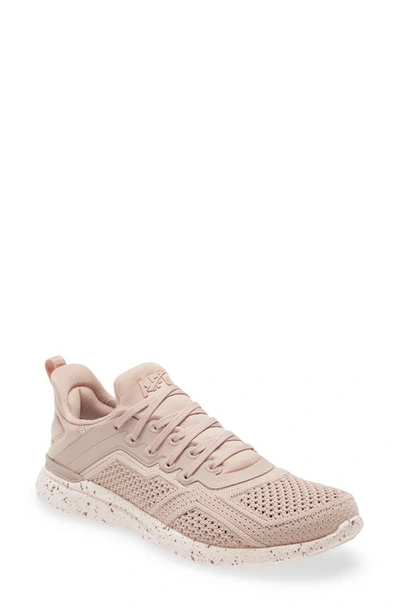 Shop Apl Athletic Propulsion Labs Techloom Tracer Knit Training Shoe In Rose Dust / Creme / Speckle