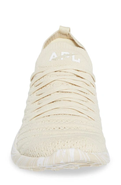 Shop Apl Athletic Propulsion Labs Techloom Wave Hybrid Running Shoe In Parchment / White / Marble
