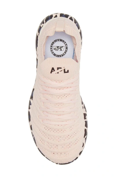 Shop Apl Athletic Propulsion Labs Techloom Wave Hybrid Running Shoe In Creme / Black / Leopard