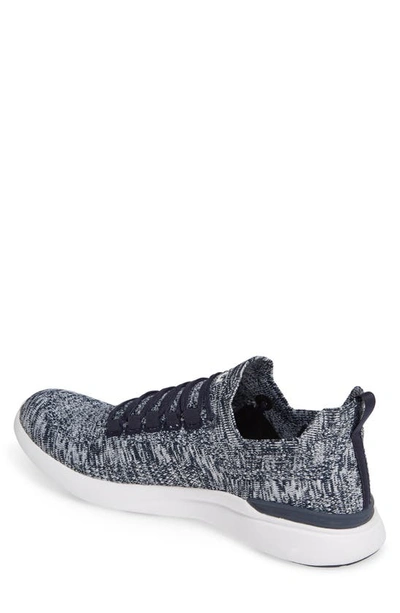 Shop Apl Athletic Propulsion Labs Techloom Breeze Knit Running Shoe In Navy/ White/ Melange