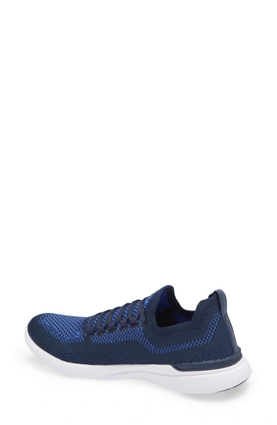 Shop Apl Athletic Propulsion Labs Techloom Breeze Knit Running Shoe In Midnight / Cobalt / White