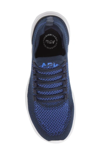 Shop Apl Athletic Propulsion Labs Techloom Breeze Knit Running Shoe In Midnight / Cobalt / White