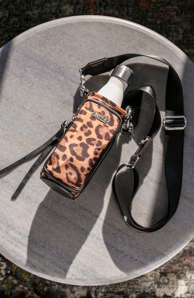 Shop Aimee Kestenberg On Top Of The World Water Bottle Bag In Jungle Leopard Print