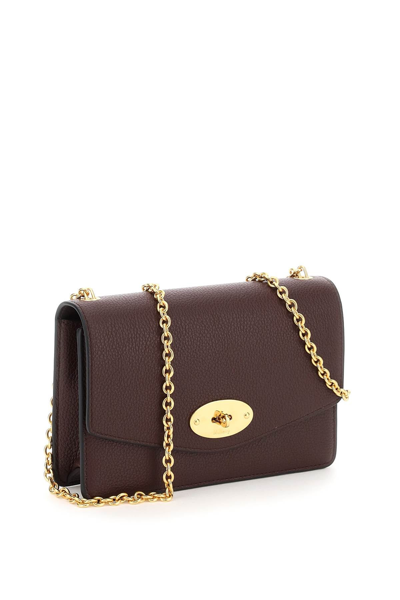 Shop Mulberry Small Darley Bag In Purple