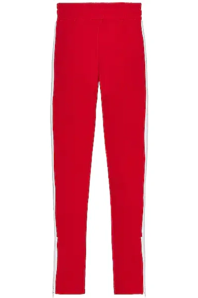 Shop Palm Angels Classic Track Pants In Red & White