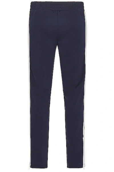 Shop Palm Angels Classic Track Pants In Navy Blue & White