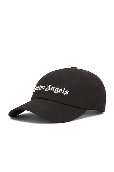 Shop Palm Angels Classic Logo Cap In Black & White