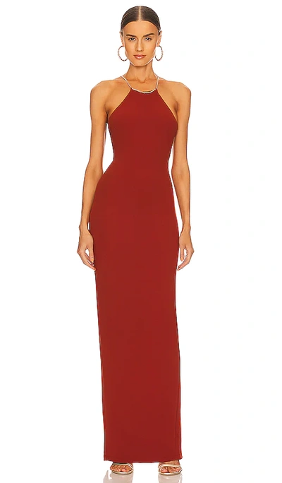 Shop Nookie Lexi Chain Gown In Rust