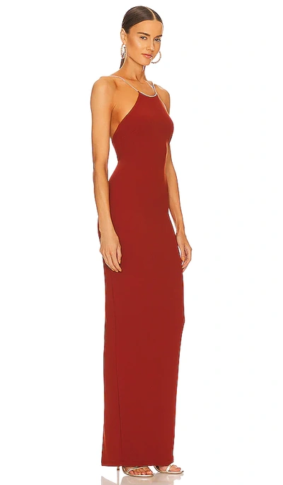 Shop Nookie Lexi Chain Gown In Rust