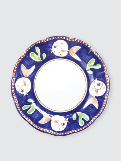 Shop Vietri Campagna Pesce Service Plate/charger In Navy