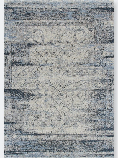 Shop Addison Rugs Addison Tobin Distressed Trellis Blue Area Rug