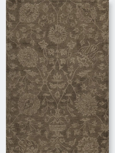 Shop Addison Rugs Addison Harlow Vintage Hand Tufted Wool Rug In Brown