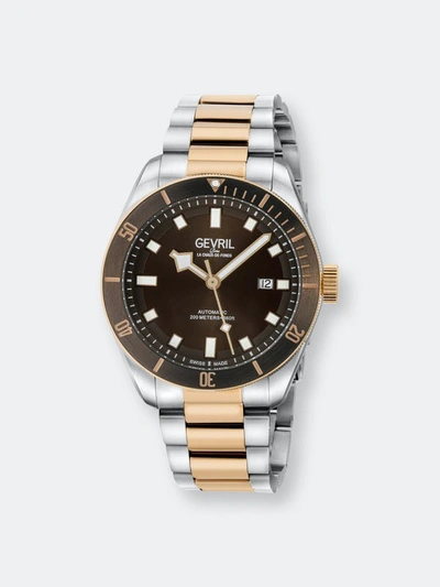Shop Gevril Yorkville Automatic Watch In Gold