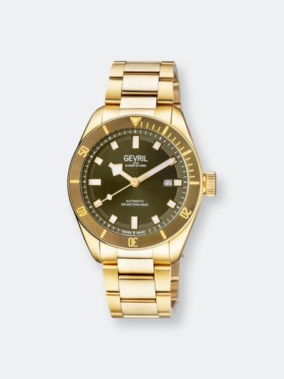 Shop Gevril Yorkville Automatic Watch In Gold