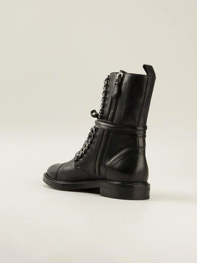 Shop Casadei 'rock' Chain Trimmed Boots