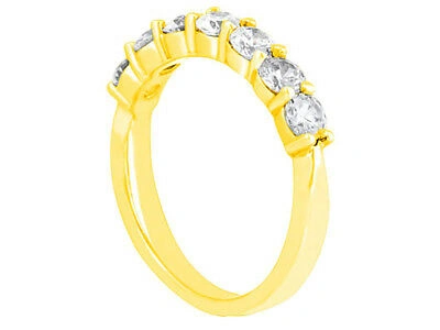 Pre-owned Jewelwesell Classic 0.35ct Diamond Wedding Ring 18k Yellow Gold Round Brilliant Cut I Si2
