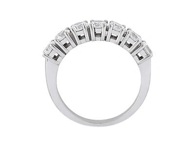 Pre-owned Jewelwesell Natural 1.75ct Diamond Wedding Band Ring 18k White Gold Round Si1 Prong Set