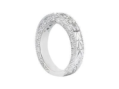 Pre-owned Jewelwesell 1.90ct Diamond Wedding Band Ring Platinum Round Brilliant Cut Prong Set H Si2