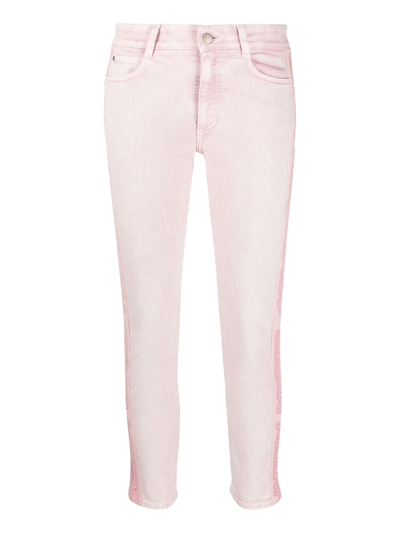 Shop Stella Mccartney Women's Trousers -  - In Pink Cotton