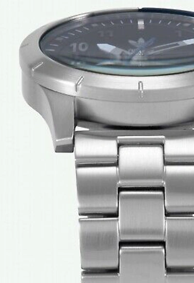 Pre-owned Adidas Originals Adidas Cypher M1 Analog Silver Stainless Quartz Unisex Men's Ladies Wristwatch