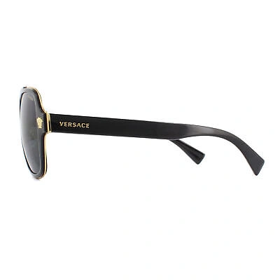 VERSACE Pre-owned Sunglasses Ve2199 100281 Black Gray Polarized