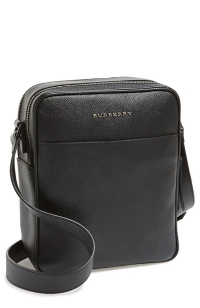 Burberry Leather Crossbody Bag In Black