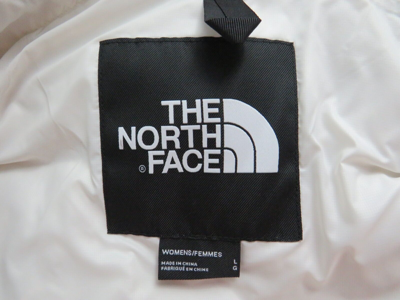 Pre-owned The North Face Womens  Printed Nuptse Short Crop 700-down Jacket - Grey Leopard In Silver Grey Leopard Print